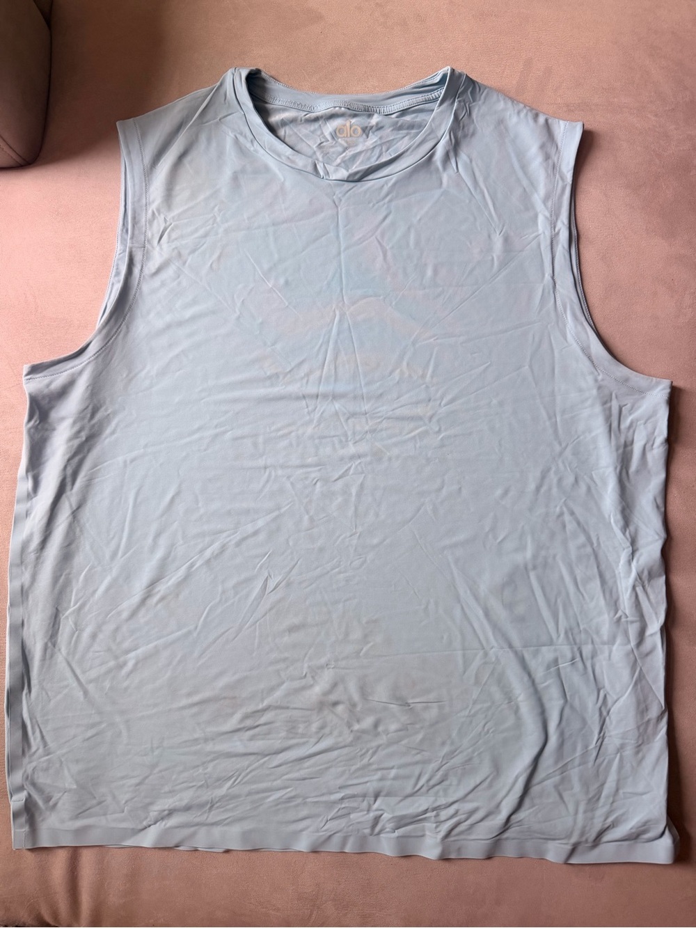 ALO Yoga Men’s Sleeveless Performance Tank - Pale Blue